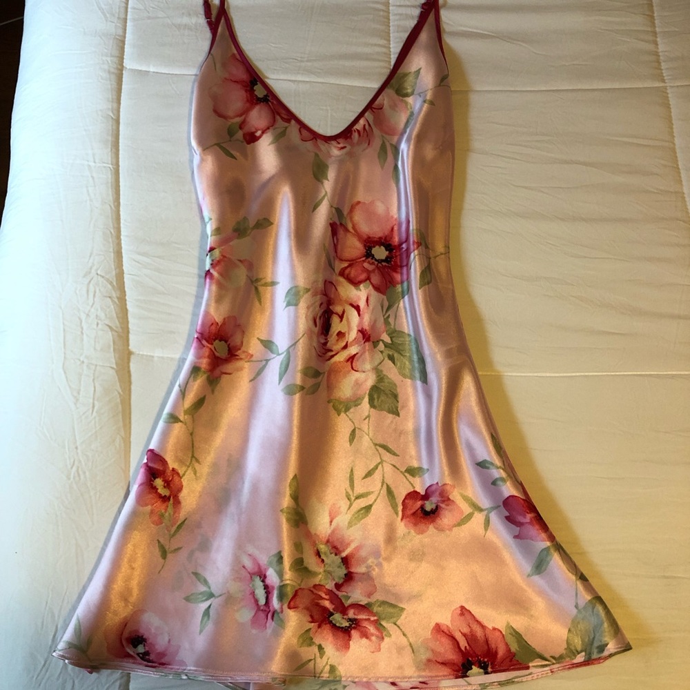 Silk floral dress